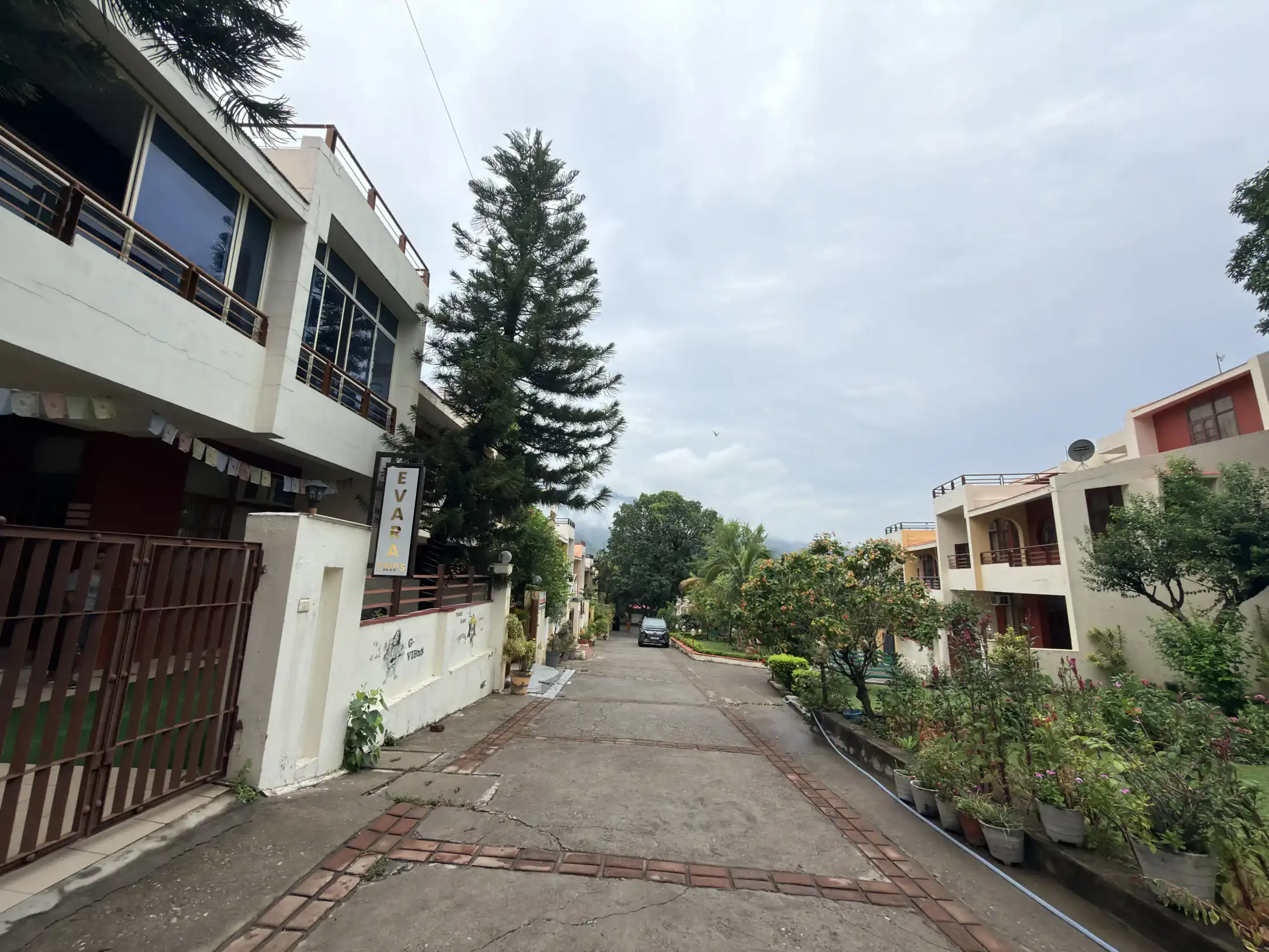 Evara Villas exterior and landscaped driveway